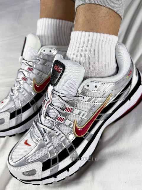 P6000 'Metallic Silver Varsity Red Gold' For Men & Women