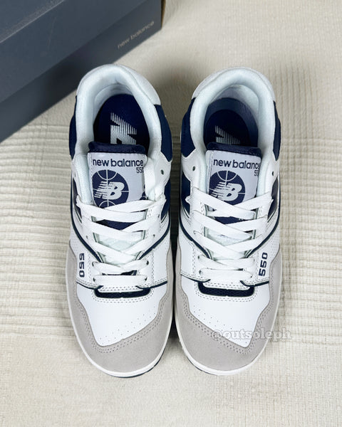 NB550 'White Navy' For Men & Women