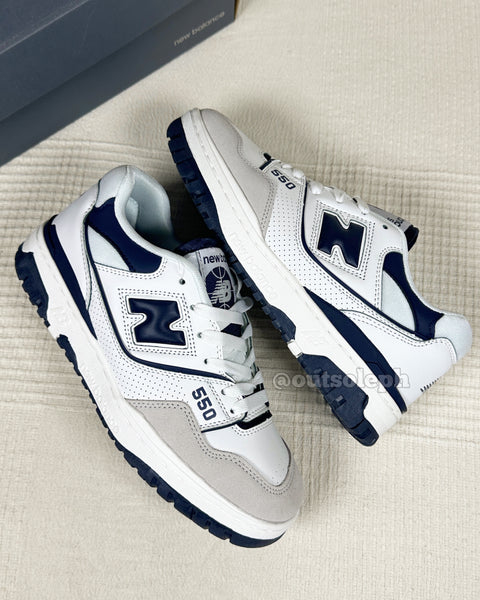 NB550 'White Navy' For Men & Women