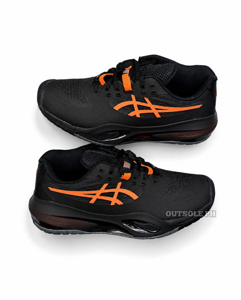 Gel Resolution X 'Black Orange' For Men & Women | Tennis & Pickleball Shoes