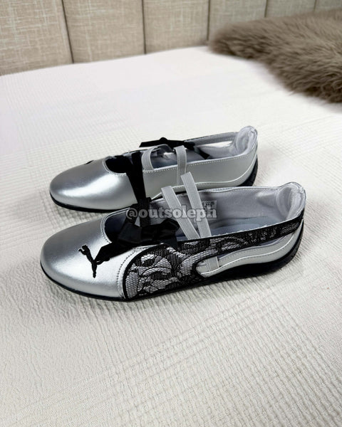 Speedcat Ballet Lace 'Silver Black' For Women