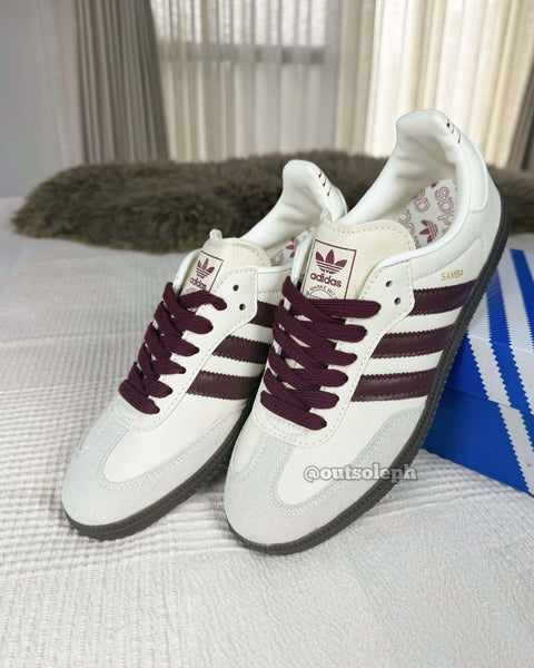 Samba 'Cream White Maroon  For Women