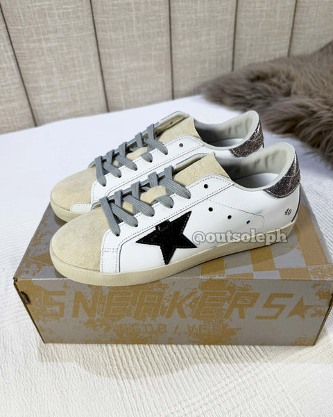 Golden Goose Super Star 'Black Beige Silver' For Women
