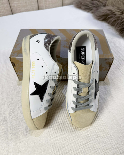 Golden Goose Super Star 'Black Beige Silver' For Women