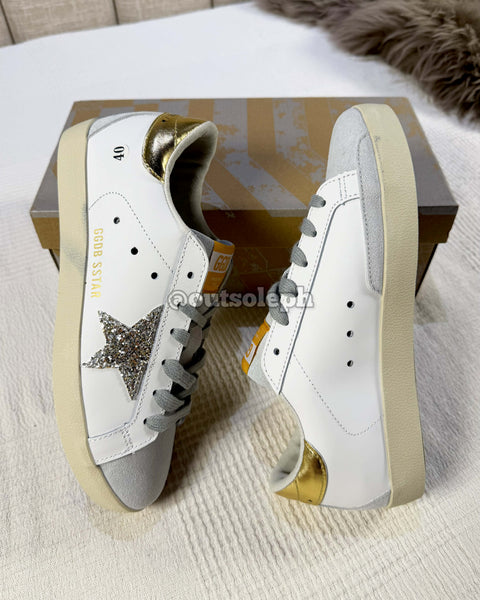 Golden Goose Super Star 'White Gold Silver' For Women