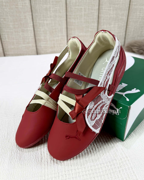 Speedcat Ballet Lace 'Burgundy White' For Women