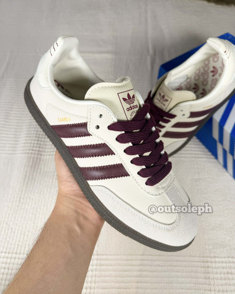 Samba 'Cream White Maroon  For Women