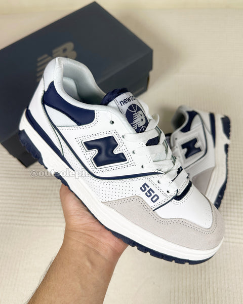 NB550 'White Navy' For Men & Women