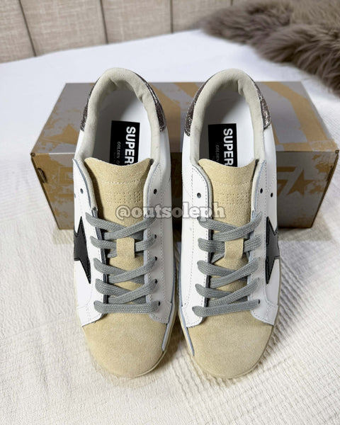 Golden Goose Super Star 'Black Beige Silver' For Women